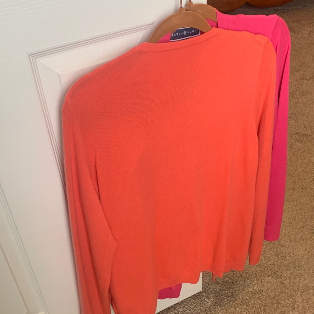 Pure Collection Fiery Red Cashmere Sweater - Picture 3 of 3